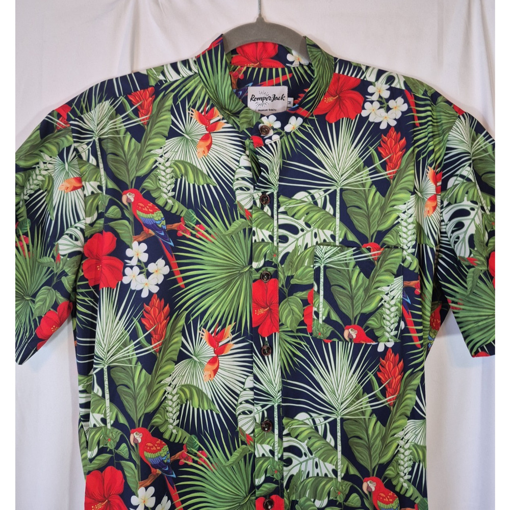 Romper Jack Men's Jungle Multicolor Print Romper Medium New - Picture 3 of 14